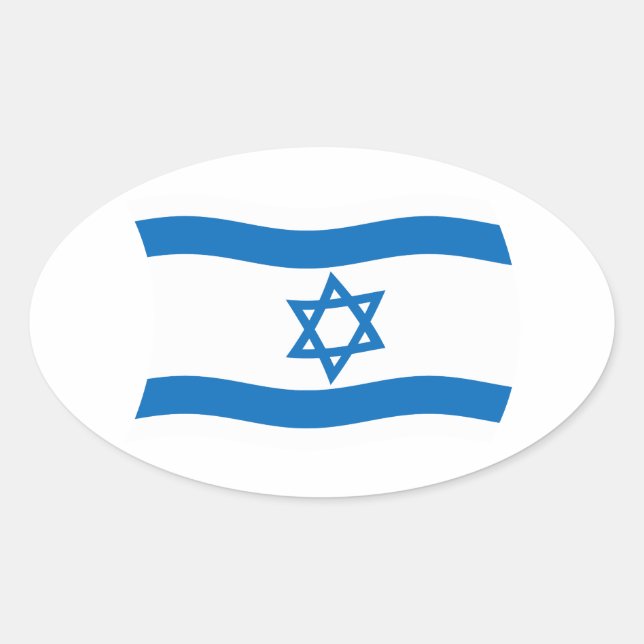 Autocollant du drapeau d'Israël (Devant)