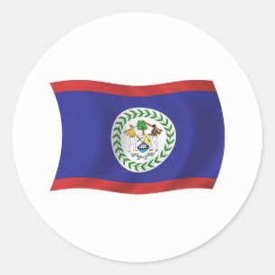 Autocollant du drapeau du Belize