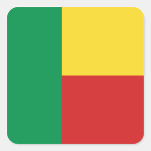 Autocollant du drapeau du Bénin