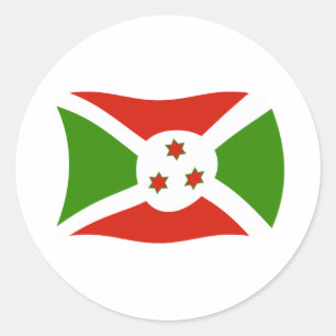 Autocollant du drapeau du Burundi