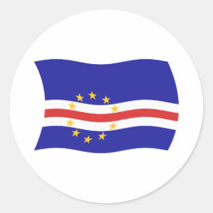 Autocollant du drapeau du Cap-Vert