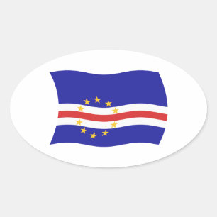 Autocollant du drapeau du Cap-Vert