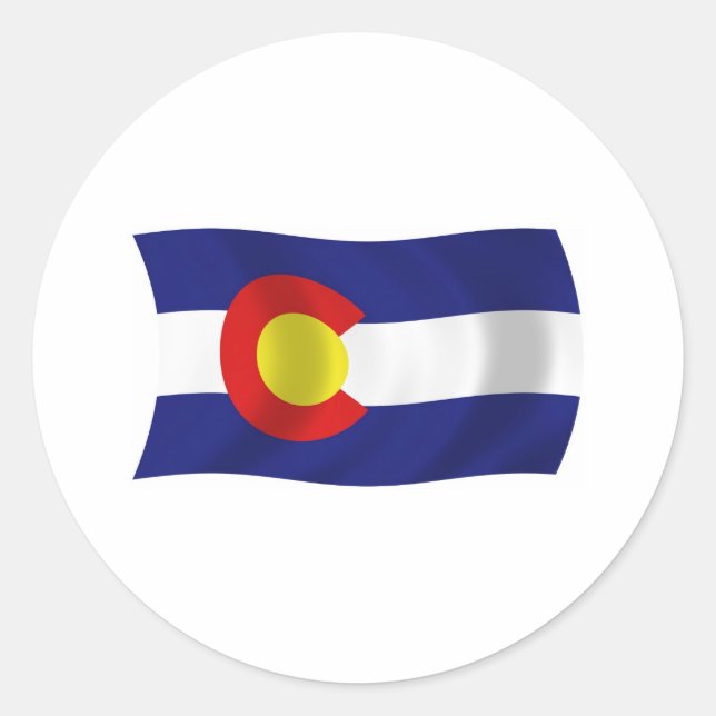 Autocollant du drapeau du Colorado (Devant)