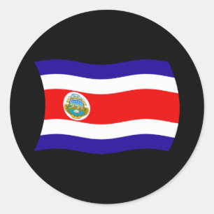 Autocollant du drapeau du Costa Rica