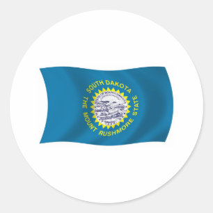 Autocollant du drapeau du Dakota du Sud