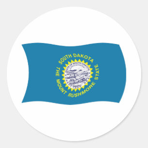 Autocollant du drapeau du Dakota du Sud