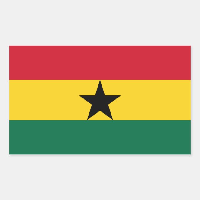 Autocollant du drapeau du Ghana (Devant)