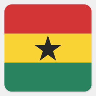 Autocollant du drapeau du Ghana
