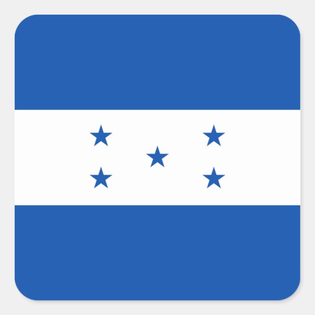 Autocollant du drapeau du Honduras (Devant)