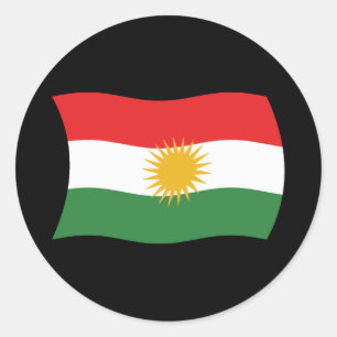 Autocollant du drapeau du Kurdistan