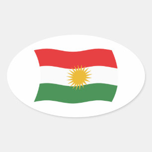 Autocollant du drapeau du Kurdistan