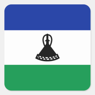 Autocollant du drapeau du Lesotho