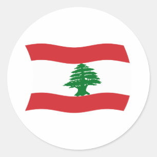 Autocollant du drapeau du Liban