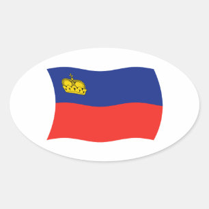 Autocollant du drapeau du Liechtenstein