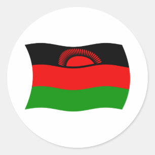 Autocollant du drapeau du Malawi