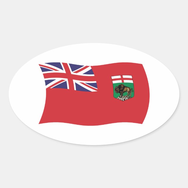 Autocollant du drapeau du Manitoba (Devant)