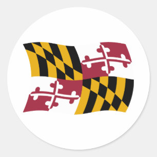 Autocollant du drapeau du Maryland