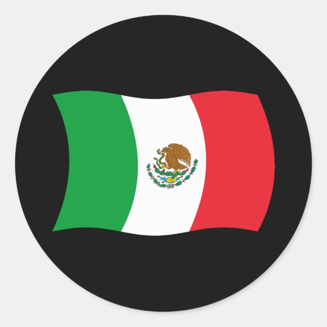 Autocollant du drapeau du Mexique (Devant)