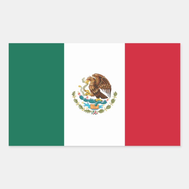 Autocollant du drapeau du Mexique (Devant)