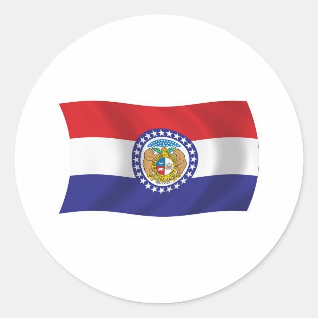 Autocollant du drapeau du Missouri (Devant)