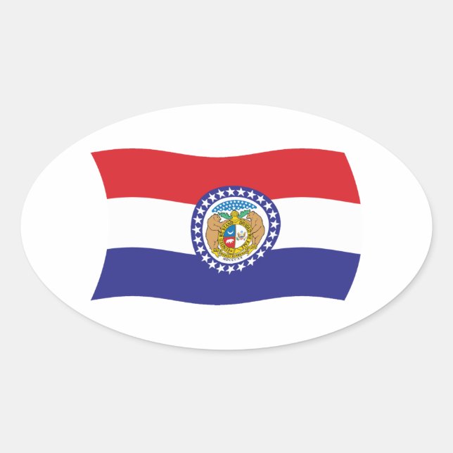 Autocollant du drapeau du Missouri (Devant)