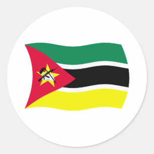 Autocollant du drapeau du Mozambique