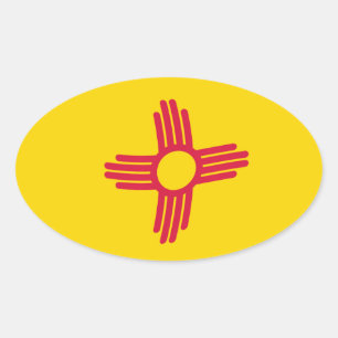 Autocollant du drapeau du Nouveau-Mexique