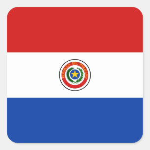 Autocollant du drapeau du Paraguay