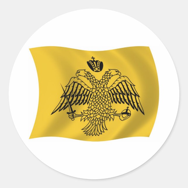 Autocollant du drapeau du Patriarche œcuménique (Devant)