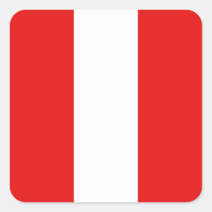 Autocollant du drapeau du Pérou