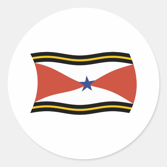 Autocollant du drapeau du peuple Akha (Devant)