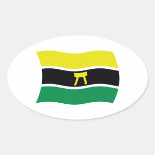 Autocollant du drapeau du peuple Ashanti