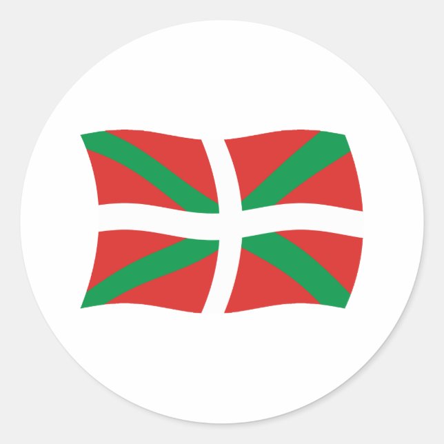 Autocollant du drapeau du peuple basque (Devant)