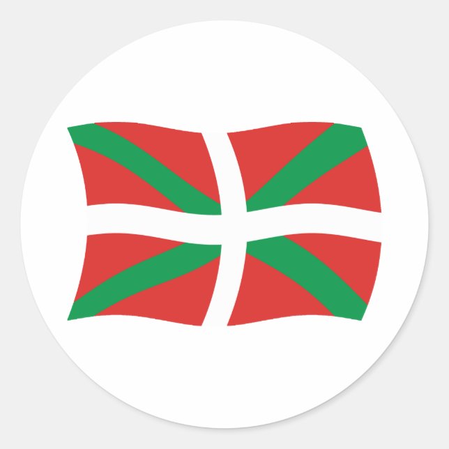Autocollant du drapeau du peuple basque (Devant)
