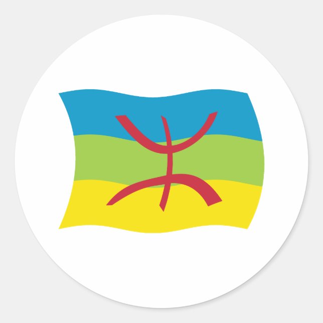 Autocollant du drapeau du peuple berbère (Devant)