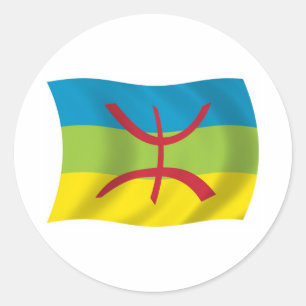 Autocollant du drapeau du peuple berbère