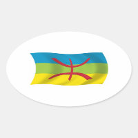 Autocollant du drapeau du peuple berbère