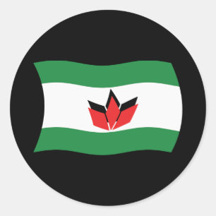 Autocollant du drapeau du peuple hongrois