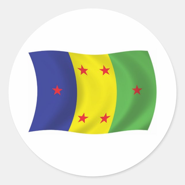 Autocollant du drapeau du peuple Ogoni (Devant)