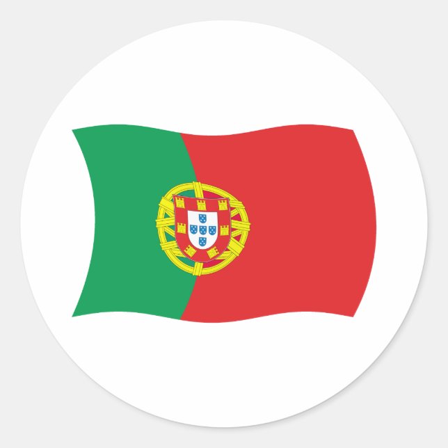 Autocollant du drapeau du Portugal (Devant)