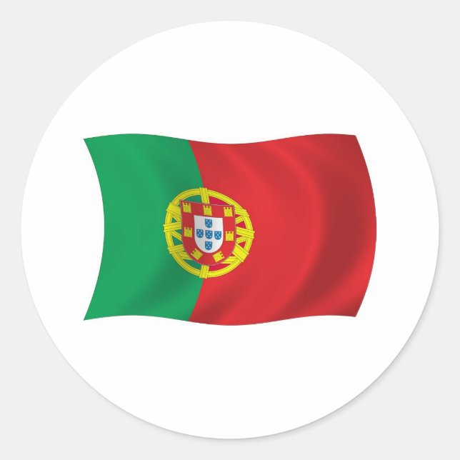 Autocollant du drapeau du Portugal (Devant)