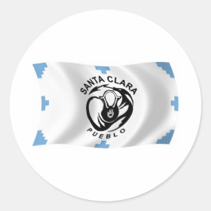 Autocollant du drapeau du pueblo de Santa Clara