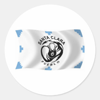 Autocollant du drapeau du pueblo de Santa Clara