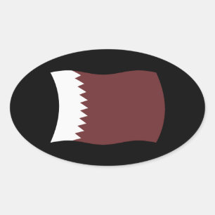 Autocollant du drapeau du Qatar