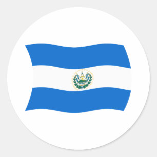 Autocollant du drapeau du Salvador