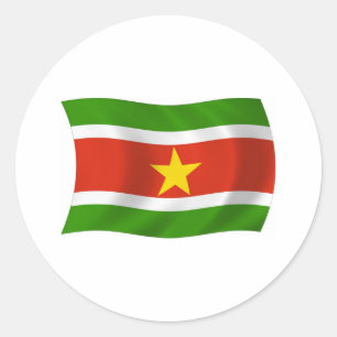 Autocollant du drapeau du Suriname