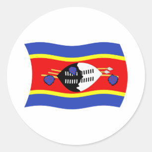 Autocollant du drapeau du Swaziland