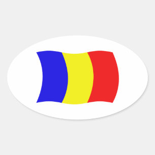 Autocollant du drapeau du Tchad