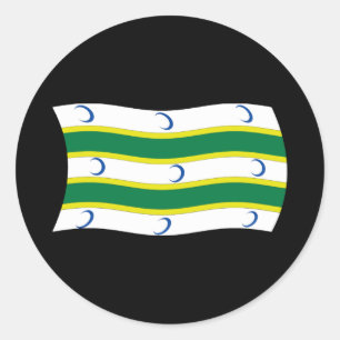 Autocollant du drapeau du Turkménistan