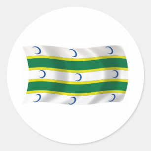 Autocollant du drapeau du Turkménistan
